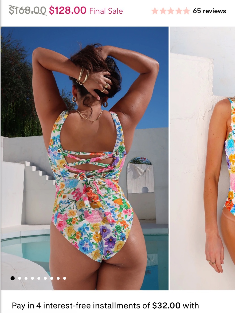 Show Me Your Mumu Miramar Beach One Piece ivory botanical - Picture 5 of 5